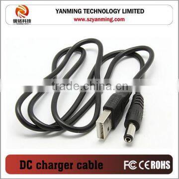 USB to DC Power USB 2.0 Power Cable for 2.1mm x 5.5mm 5v 500mA