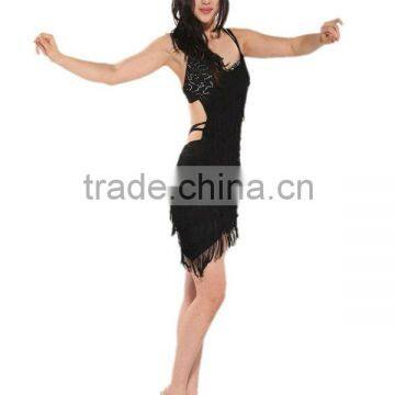 SWEGAL black latin dance dress,dress competition dance latin SGBDT13098