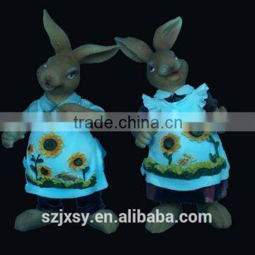 Custom Animal Model Vinyl Rabbit Statue Toys For Children