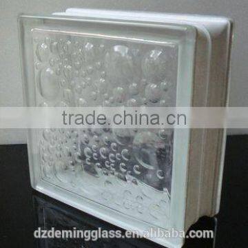 water bubble glass brick patterned glass block with CE,ISO for palaza,office building and shopping mall