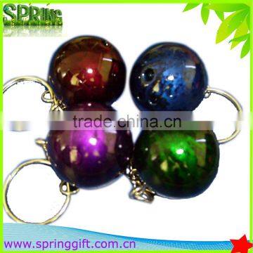 Latest bowling gift paint color bowling ball key chain,bowling equipment keyring