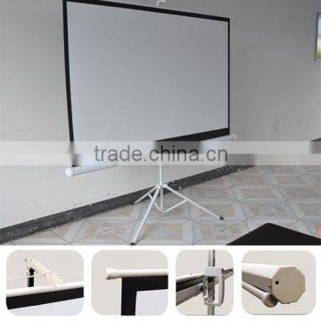 Floor stand tripod portable matt white screen for projector