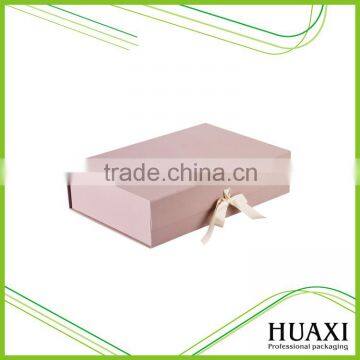 Factory Wholesale Pink Book Shape Cardboard Gift Boxes Package