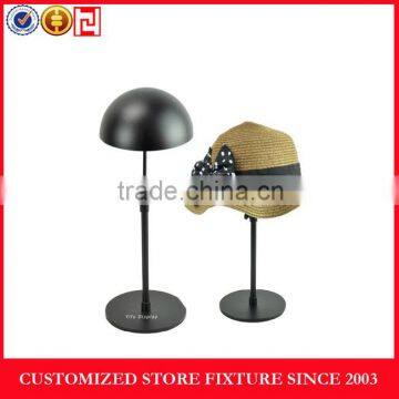 Simple structure metal hat display stand