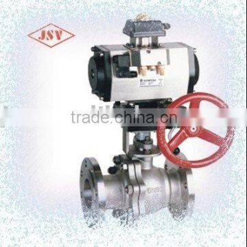 Flange Type Trunnion Mounted Motorized Ball Valve With Handle