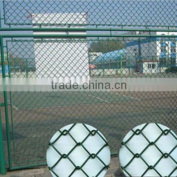 plastic coated chain link fence