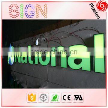 Outdoor waterproof led frontlit big channel 3d letter sign