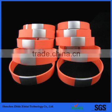 2015 new laser engraving silicon id bracelets