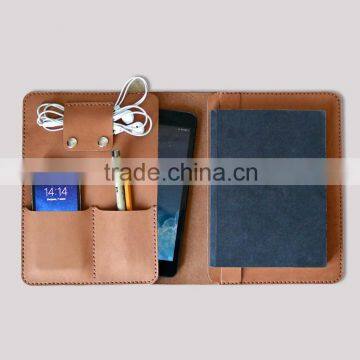 Large Capacity Leather Portfolio For IPad and Document Organizer Quality Choice photo-3