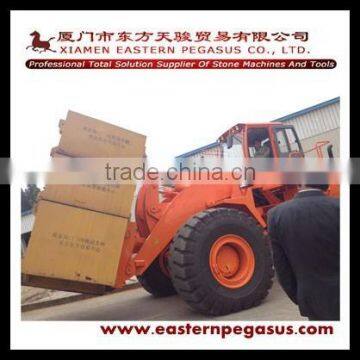 TJK-726 New Good Price and High Quality Block Handling Wheel Loader Bucket,ISO Certification Wheel Loader from China