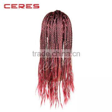 Fashion Easy to Wear Braided Lace Wigs With Different Color photo-5