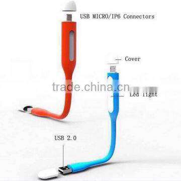 gift LED lamp usb cable with high speed charging and sync data cable for iphone 6 and android phone                        
                                                Quality Choice