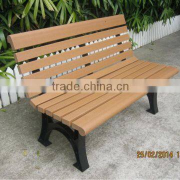 Durable outdoor wood plastic composite park bench,wood plastic composite outdoor bench