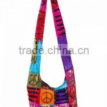 fashionable new stylish hippie shoulder bag latest nepal shoulder bags fashion eco-friendly ethnic hippie shoulder bags