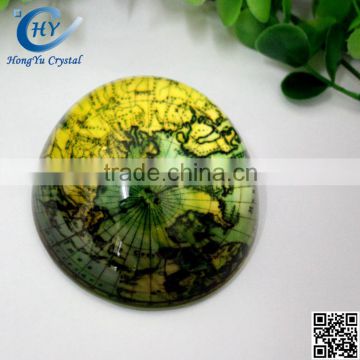 Beautiful map useful crystal paperweight