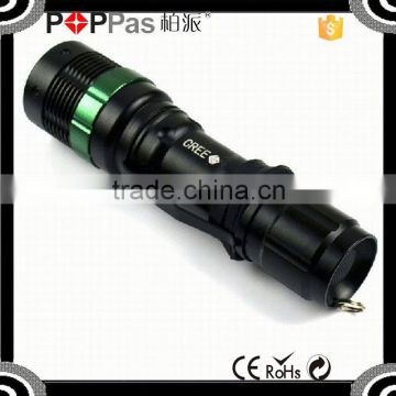 POPPAS T820 Hot Sale XPE Led Adjustable Focus aluminum men police flashlight toy