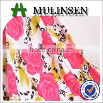 Reactive printed OE viscose knitted breathable fabric, rayon elastic fabric