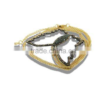 Butterfly Gold Plated Natural Stone Quartz Pendant Natural Stone Quartz Pendant Gold-plated Necklace