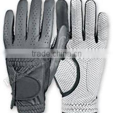 Synthetic With Real Leather Golf Gloves