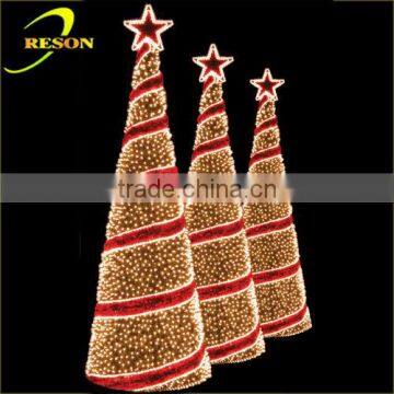 stage decoration themes candle lights for christmas trees