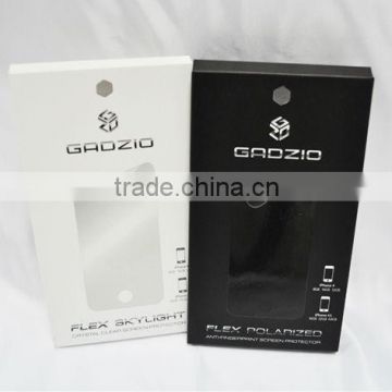 screen protector paper box for iphone , cellphone accessories packaging box