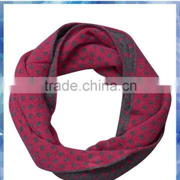 Women fashion spotty neck scarf knitting pattern/cheap circle scarf