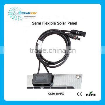 30W Monocrystalline Silicon Cell Marine Bendable Semi Flexible Solar Panel photo-5