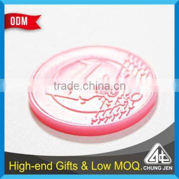 Customized Euro Coin Size Cheap Shopping Trolley Plastic Token photo-6