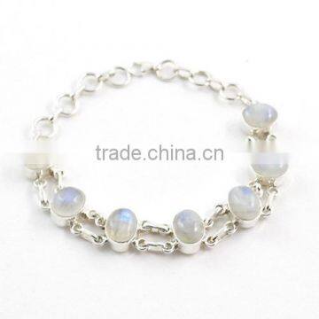 Silver bracelet women jewelry wholesale Indian jewelry semi precious stone