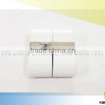 Taiwan Manufacturer Excellence Made Plastic injection with metal parts White color Invisible Hinge