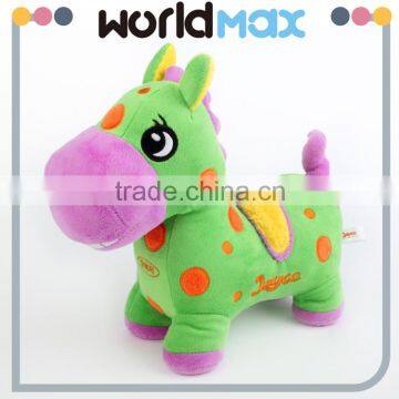 China Made Graceful Green Horse Promotional Baby Plush Toy