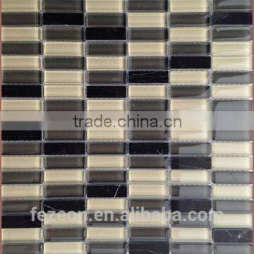 Linear backsplash glass mosaic tile, bamboo mosaic tile