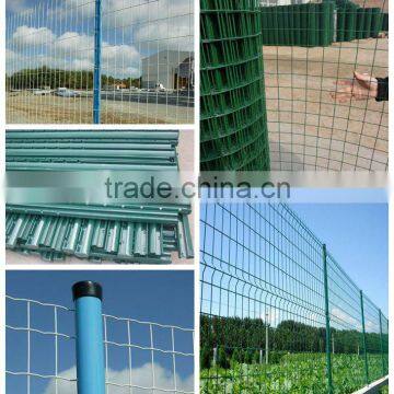 Garden use Galvanized and PVC Coated Holland wire mesh Euro Fence