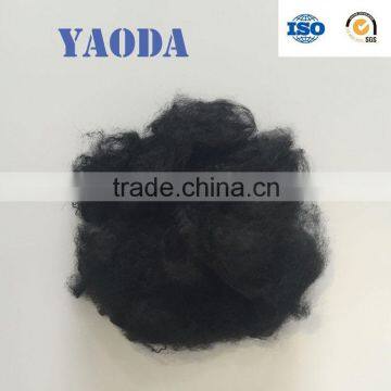 Solid staple polyester fiber for african lace fabrics