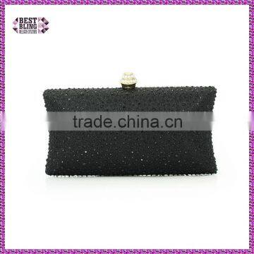 new arrival black bling evening clutch bags woman fashion bags exquisite indian wedding purses (C603)