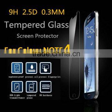 50pcs Wholesale 0.3mm Premium Real Tempered Glass Film Screen Protector 9H for Samsung Galaxy Note 4 N9100 N910a freeshipping