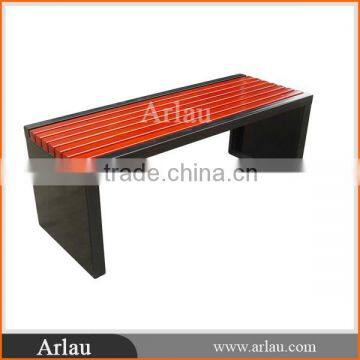 Arlau high quality wooden long slats bench