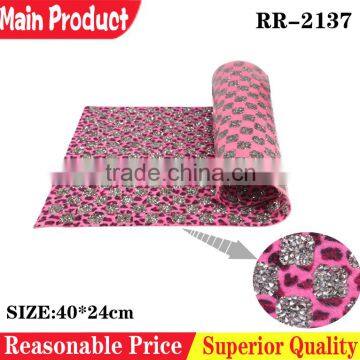 Woman shoe ornaments Animal hair rhinestone sheet fashion shoe accessory shoe ornaments