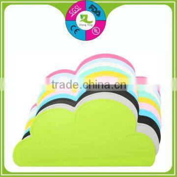 Infant silicone practical fashionable funny food mat