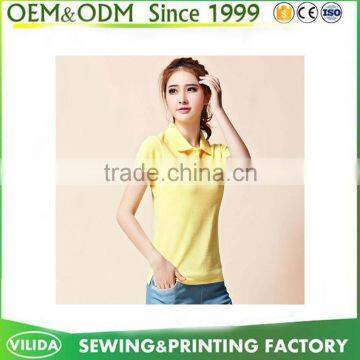 Comfortable Sport Wear For Women Quick Dry Custom Logo White Polo T Shirt photo-3