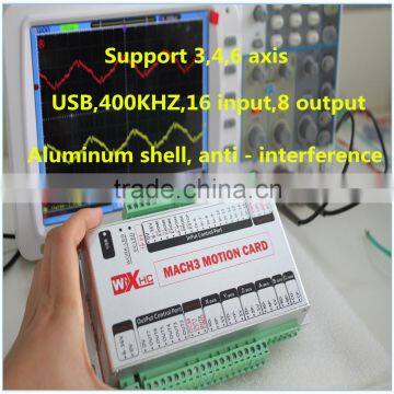 BEST and Stable 6 AXIS CNC mach3 motion control board, USB, 400KHZ