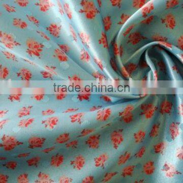 fashion printing satin dress fabric made in china