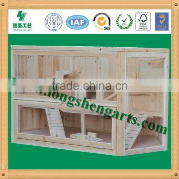 Wooden hamster cage