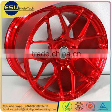 Hot Sale Ecofriendly High Gloss Candy Red Clear Powder Coating photo-5