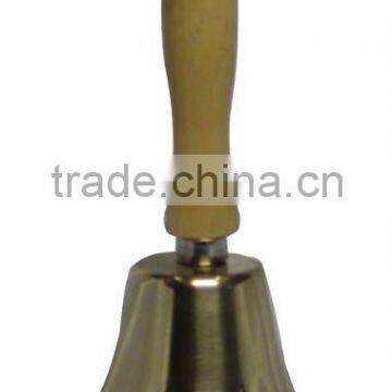 7.6''Brass handle bell A8-016,school bell with wood handle (E466 )