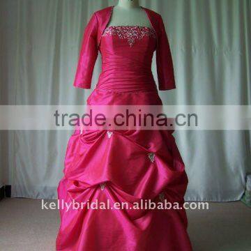 red muslim long sleeve taffeta wedding gowns 100_7592