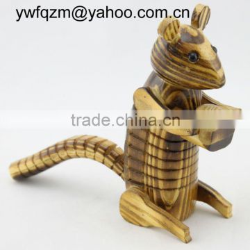 wood carving crafts squirrel