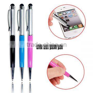 2 in1 touch Stylus Pen for Capacitive Touch Screen mobile Phone