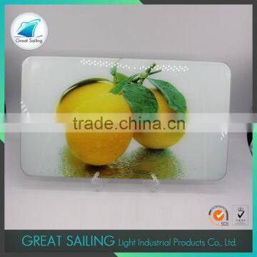 Factory Price 52x30x0.4cm Square Glass Chopping Board