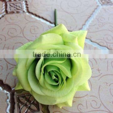 real touch rose head latex flowers emulate flower head for sale